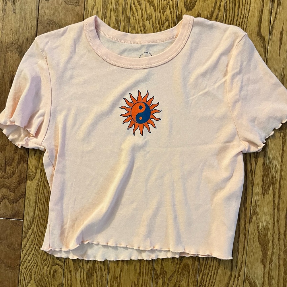 Pacsun light pink baby tee